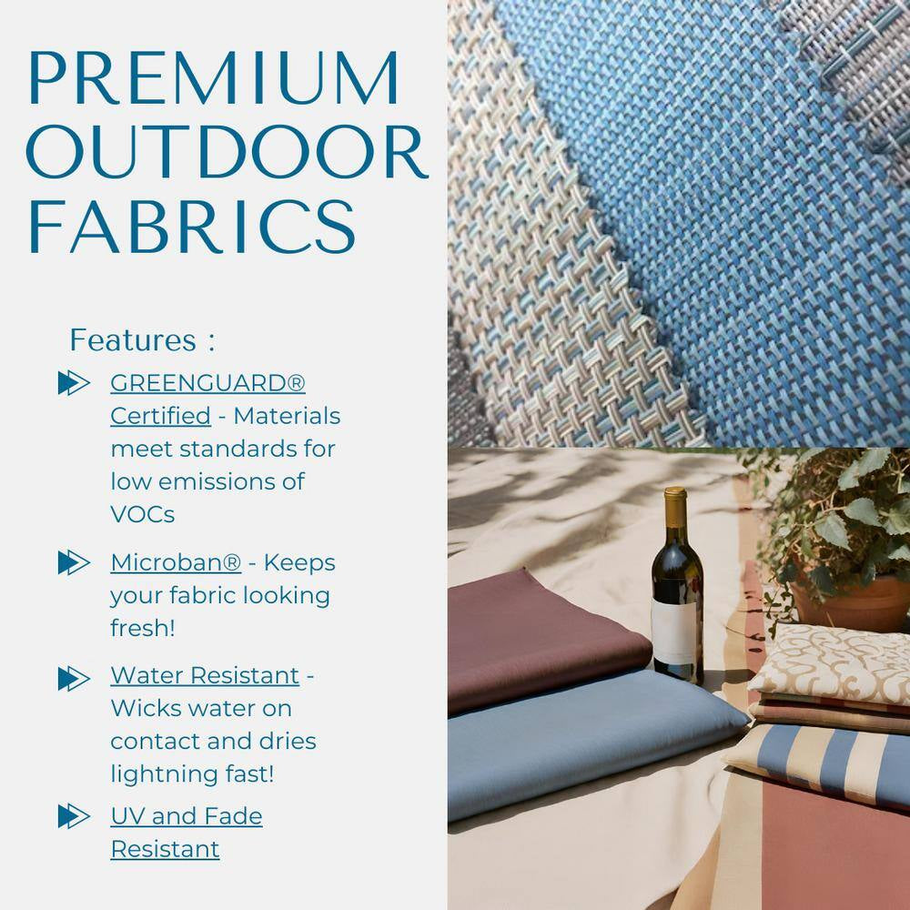 Clearwater Reclining Aluminum Outdoor Lounge Chair in Navy Steel (2-Pack)