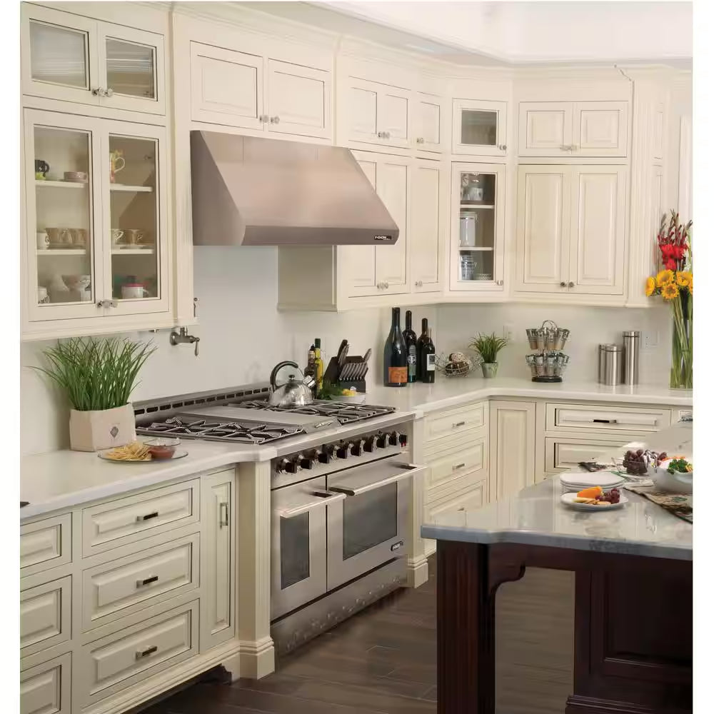 Entree 48 In. 7.2 Cu. Ft. Professional Style Gas Range with Convection Oven in Stainless Steel
