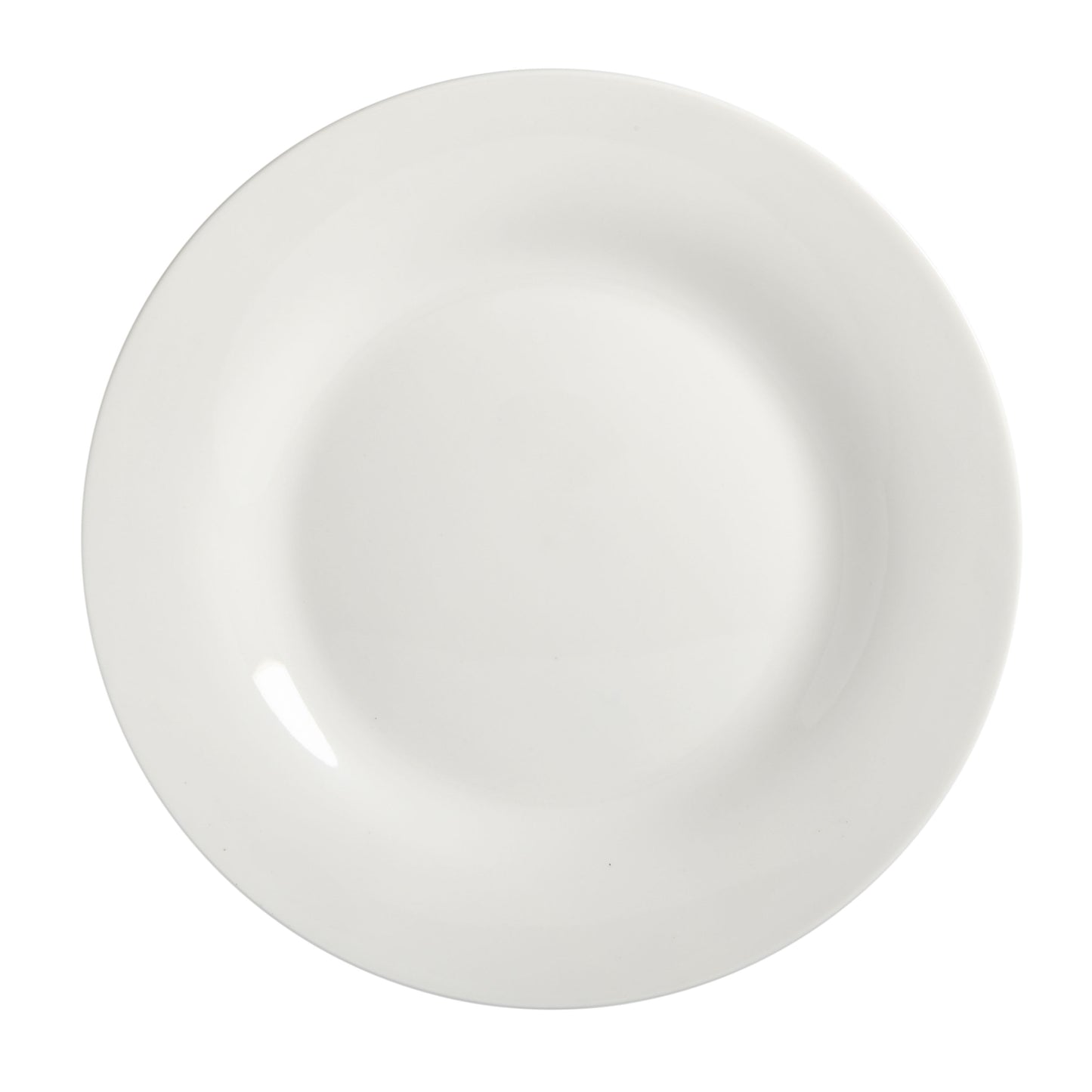 Everyday round White Stoneware Dinnerware Set, 12-Piece