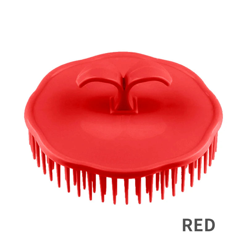 Head Massage Brush Soft Glue Shampoo Brush Bathroom Products Plastic Sanitary Comb Washing Hair Scalp Shower Body