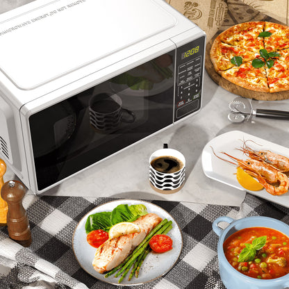 0.7 Cu Ft Countertop Microwave Oven, 700 Watts, White