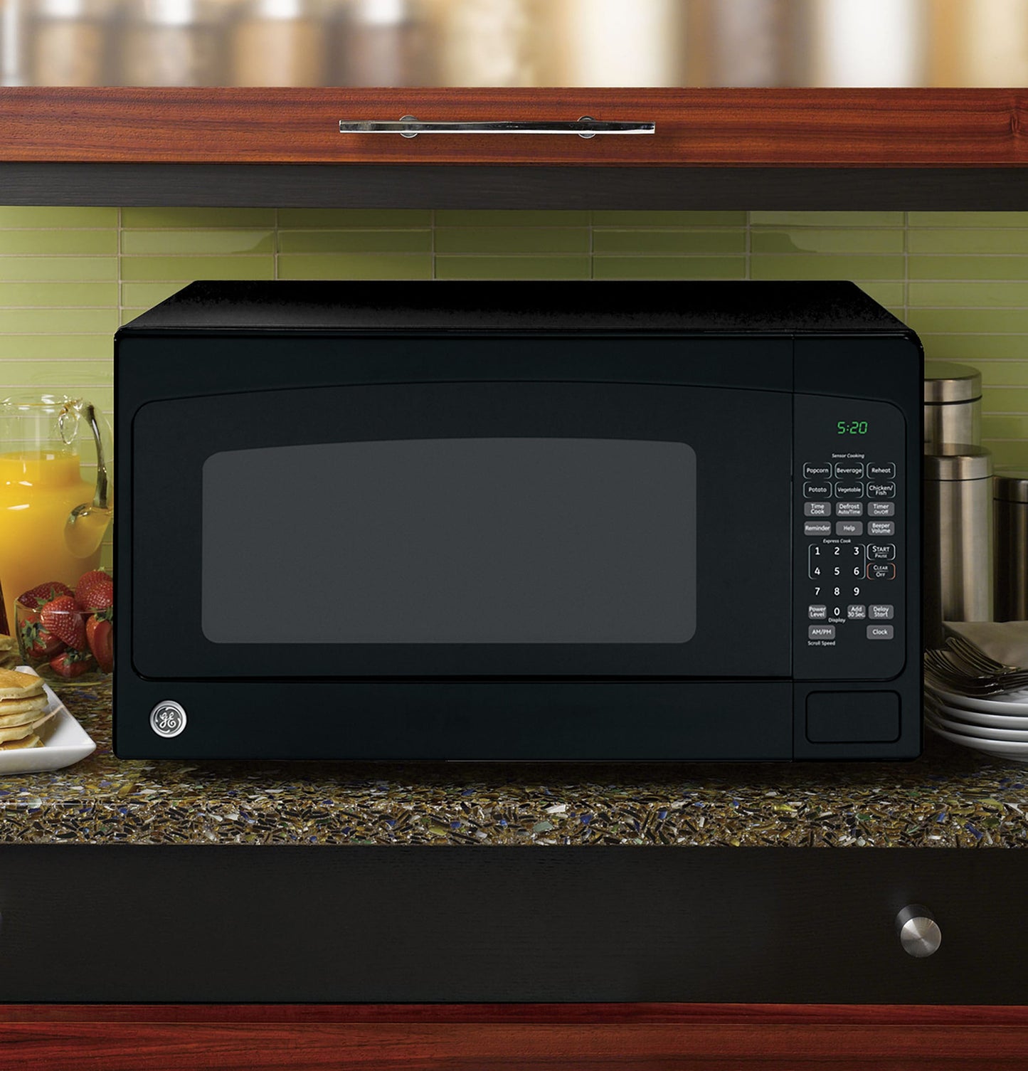 2.0-Cu Ft 1200 -Watt Countertop Microwave ( Black )
