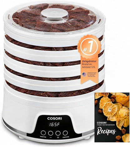 Food Dehydrator, 5 Bpa-Free Trays, 165°F Temperature Control, 350W