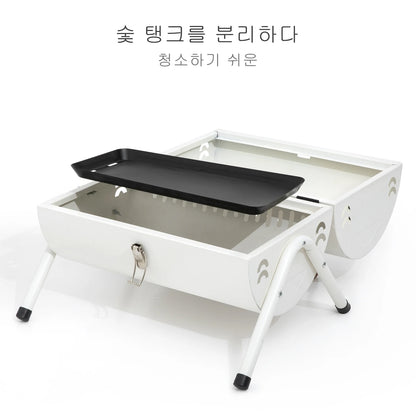 Outdoor Multifunctional Portable Barbeque Stove Camping BBQ Charcoal Grill with Dual Side Camping Supplies