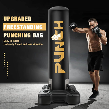 Freestanding Punching Bag | Heavy Boxing Bag with Stand Kickboxing Bag Heavy Boxing Base for Training