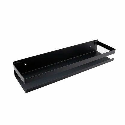 Stainless Steel Bathroom Shelf Black Shower Shampoo Storage Rack Adhesive Suqare Kitchen Bathroom Shlef 20Cm 30Cm 40Cm 50Cm