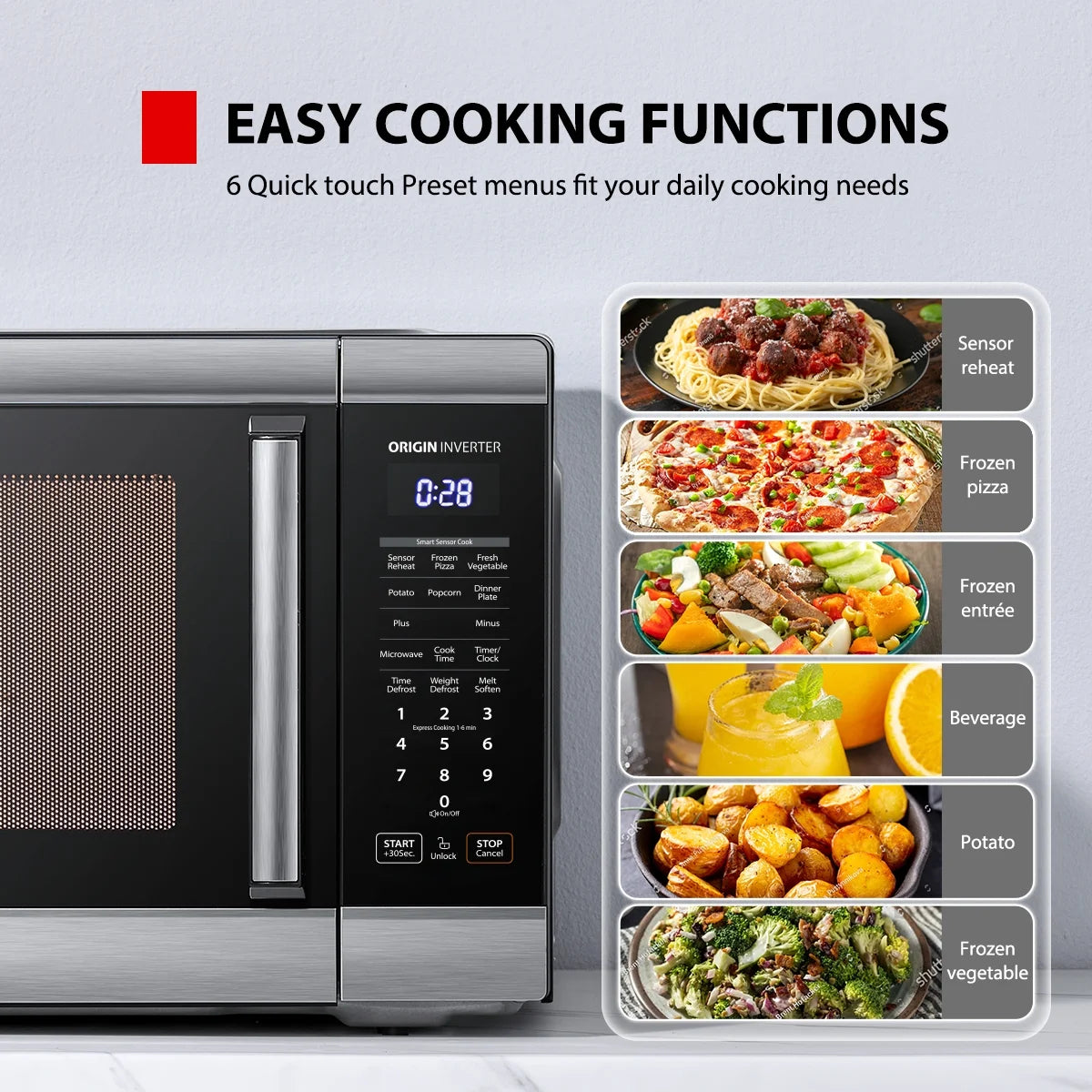2.2 Cu. Ft. 24.4'' Microwave Oven in Stainless Steel
