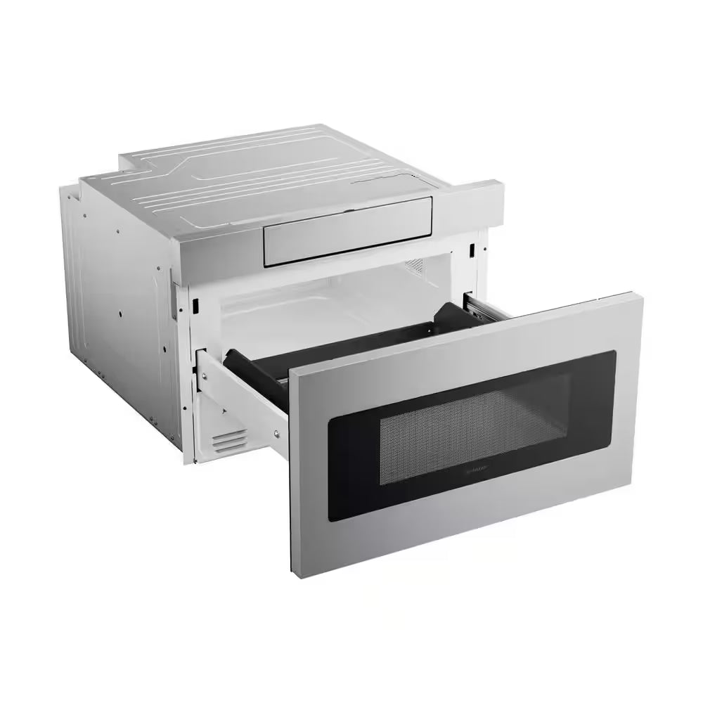 24 In. 1.2 Cu. Ft. Built-In Microwave Drawer with Concealed Controls in Stainless Steel Finish with Sensor Cooking