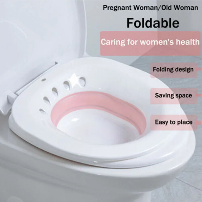 Durable over Elderly Postpartum Hemorrhoids Patient Toilet Tub Hip Basin Bidet New Vaginal Steaming Seat Bath