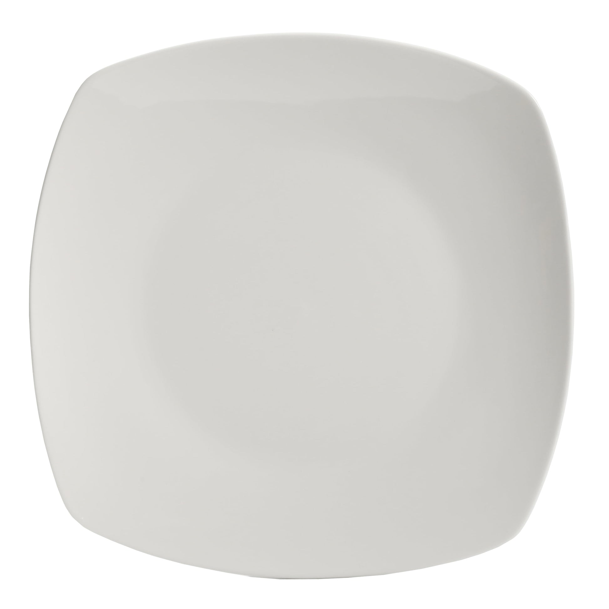 Everyday Square White Stoneware Dinnerware Set, 40-Piece