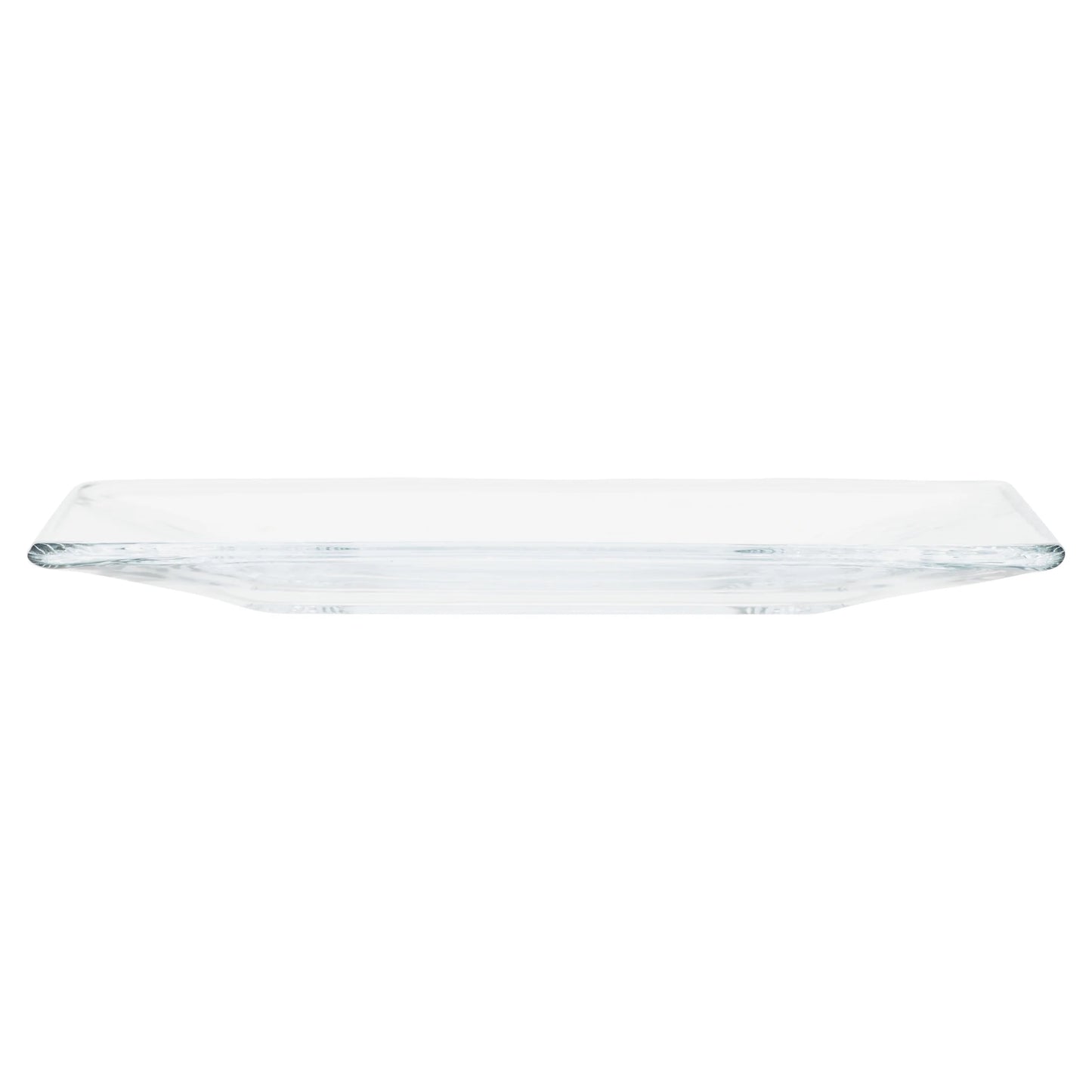 12-Piece Square Clear Glass Dinnerware Set