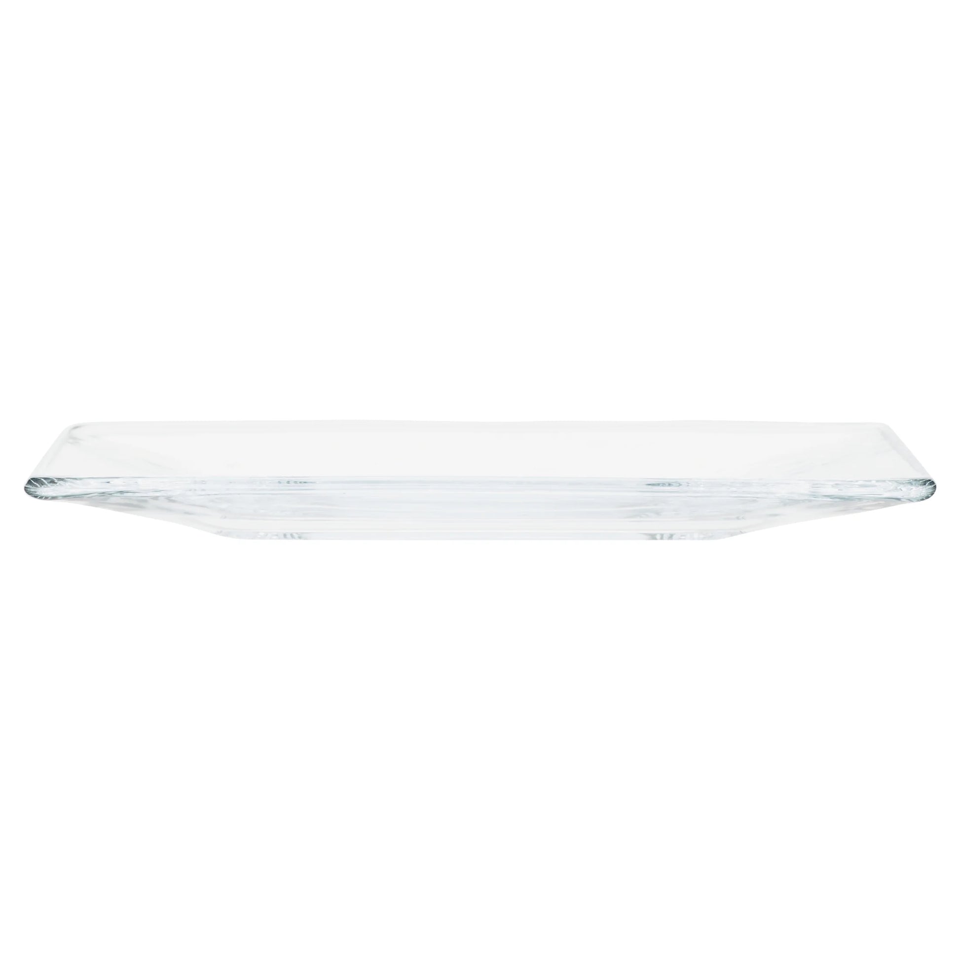 12-Piece Square Clear Glass Dinnerware Set