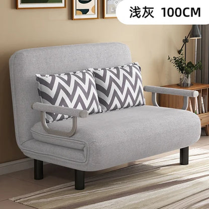 K-STAR Convertible Sofa Bed Armchair Sleeper Leisure Recliner Fabric Breathable Lazy Sofas Living Room Lounge Single Chair 2024