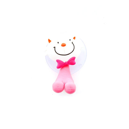 Cartoon Animal Toothbrush Holder Wall Mounted Antibacterial Tooth Brush Storage Rack with Suction Cup Bathroom Organizer