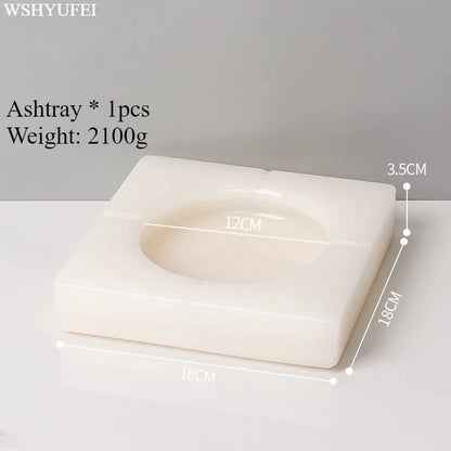 Light Luxury White Jade Stone Home Bathroom Wash Suit Bathroom Supplies Brush Tooth Cup Soap Bottle Soap Dish Toothbrush Holder