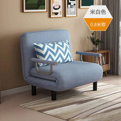 K-STAR Convertible Sofa Bed Armchair Sleeper Leisure Recliner Fabric Breathable Lazy Sofas Living Room Lounge Single Chair 2024