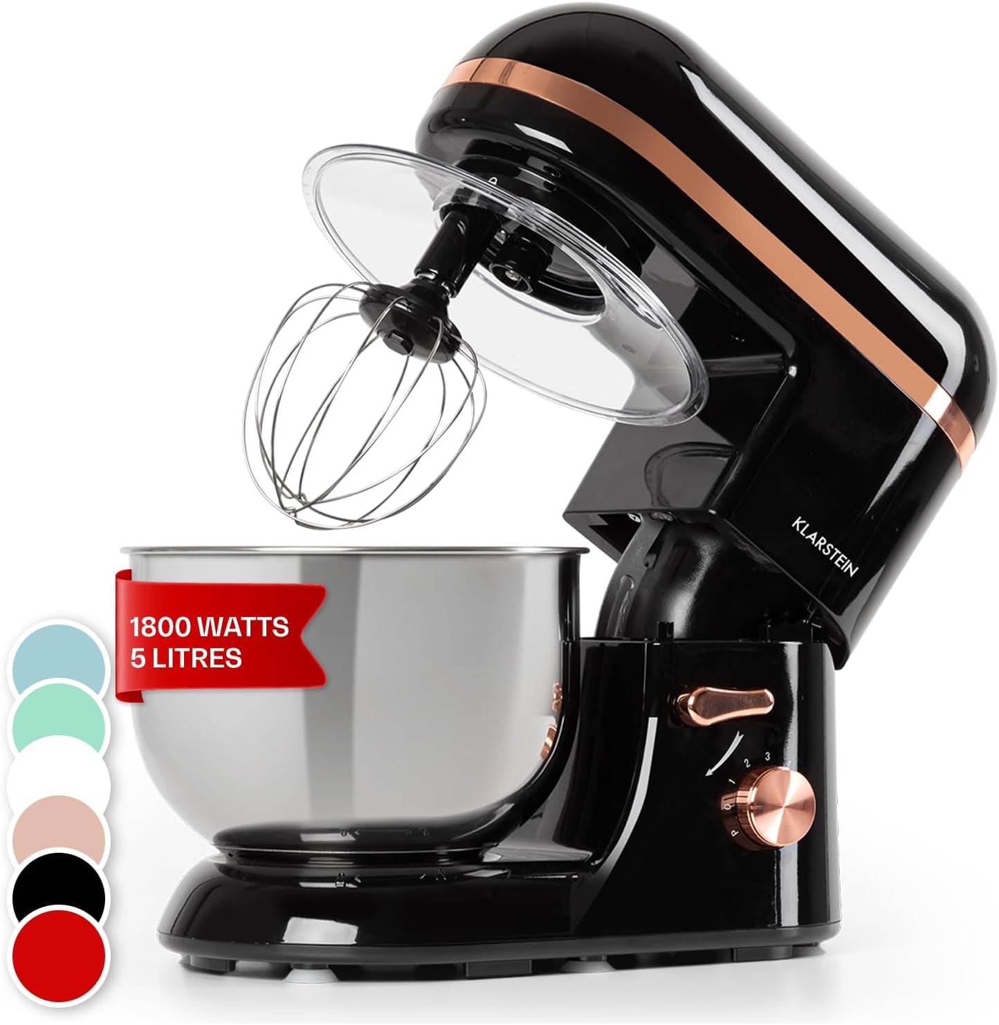 Bella Elegance Electric Stand Mixer, Grinder, Meat Mixer, Food Mixer, Dough Blender, Beater, 1.3-Gallon Stainless Steel Bowl, Easy Cleaning, 650W, 6 Speed Levels