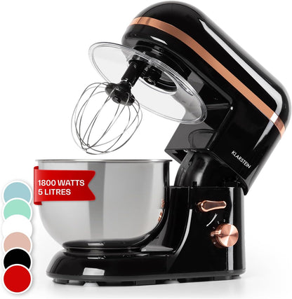 Bella Elegance Electric Stand Mixer, Grinder, Meat Mixer, Food Mixer, Dough Blender, Beater, 1.3-Gallon Stainless Steel Bowl, Easy Cleaning, 650W, 6 Speed Levels