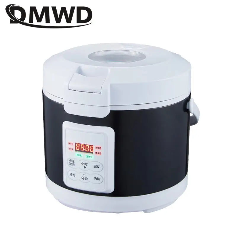 3L Smart Touch Panel Rice Cooker Vehicle-Mounted Multicooker Non-Stick Liner with Steamer Reservation Food Warmer Hotpot Boiler