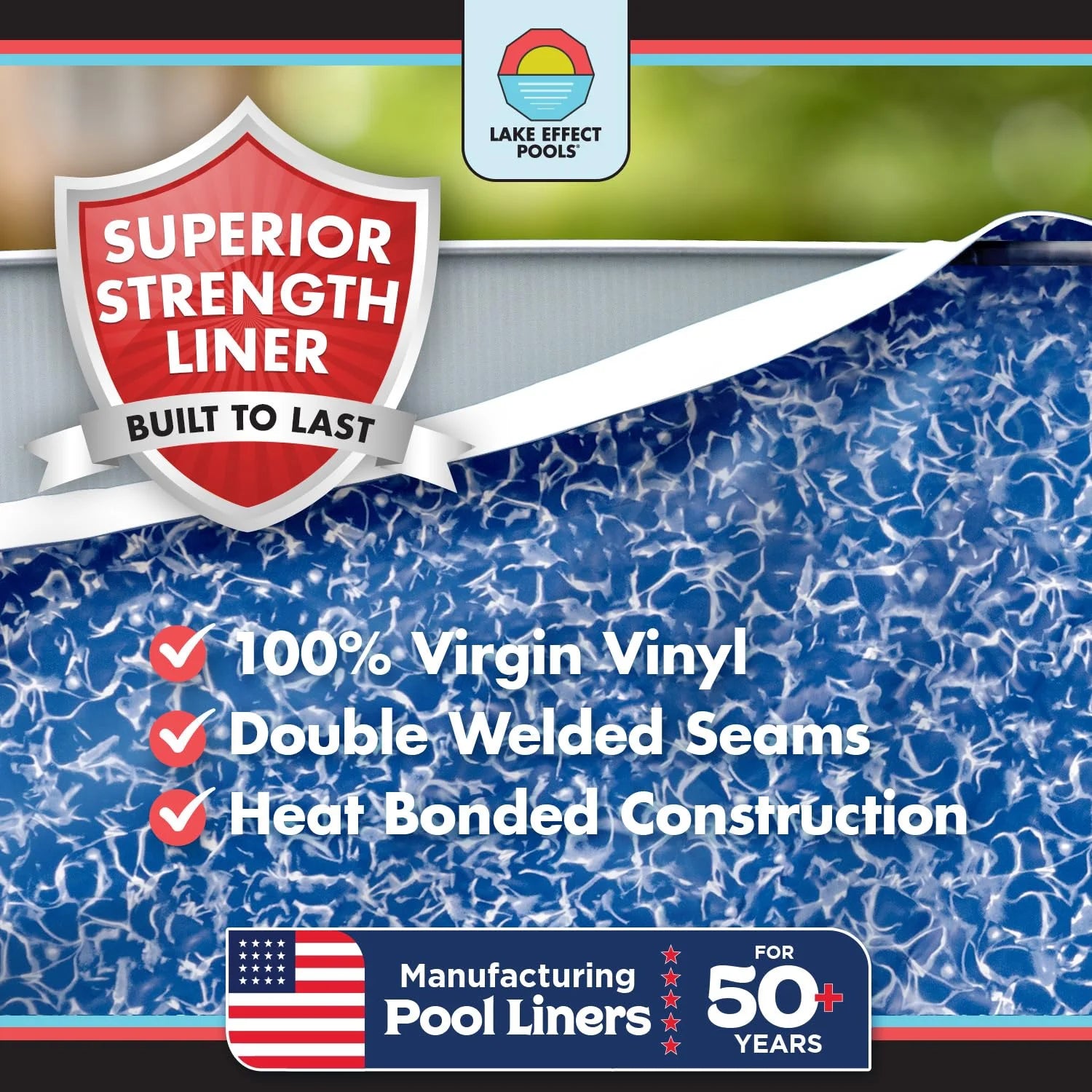 Impressions 18' round X 48" Wall Above-Ground Swimming Pools, Full Start-Up Kit