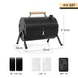 Outdoor Multifunctional Portable Barbeque Stove Camping BBQ Charcoal Grill with Dual Side Camping Supplies