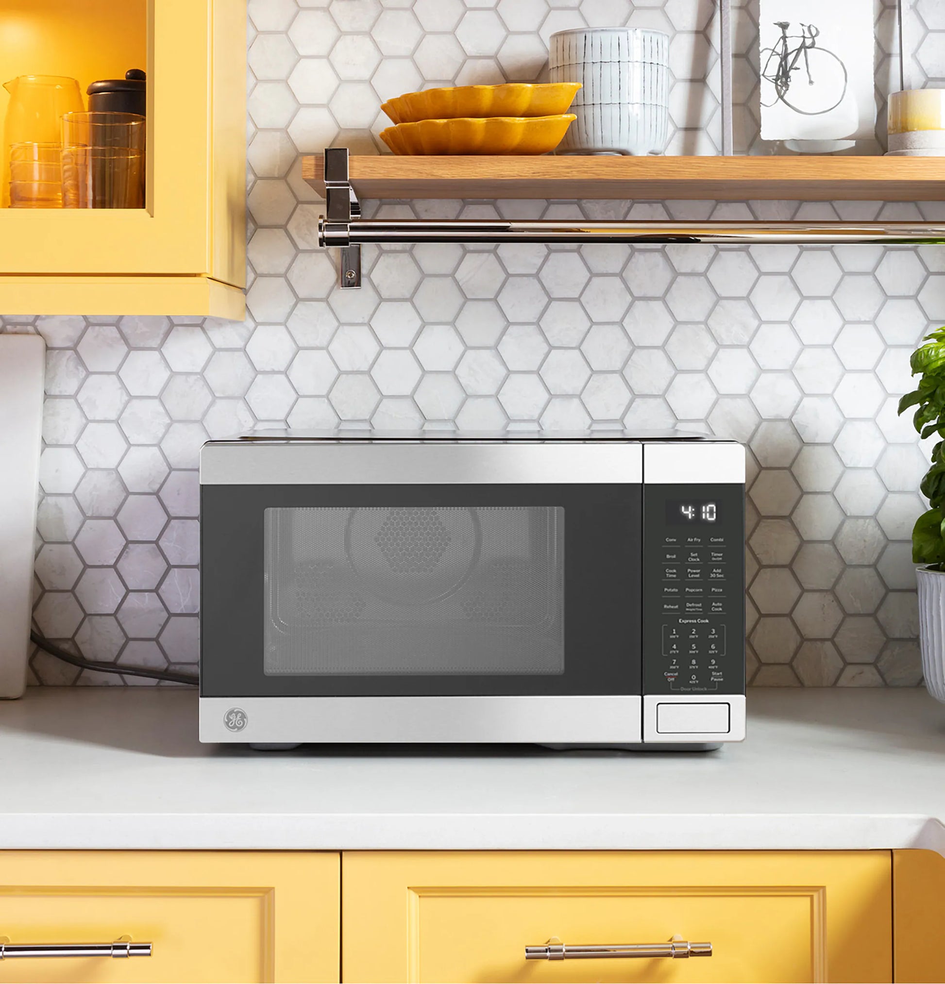 1.0-Cu Ft 1050 -Watt Air Fry Countertop Convection Microwave ( Stainless Steel )