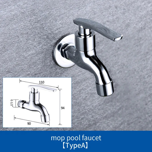 High Quality Outdoor Garden Faucet Tap Washing Machine Faucet Brass Kitchen Bathroom Sink Tap Mop Pool Water Taps