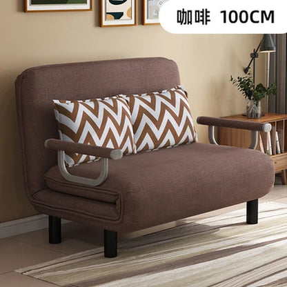 K-STAR Convertible Sofa Bed Armchair Sleeper Leisure Recliner Fabric Breathable Lazy Sofas Living Room Lounge Single Chair 2024
