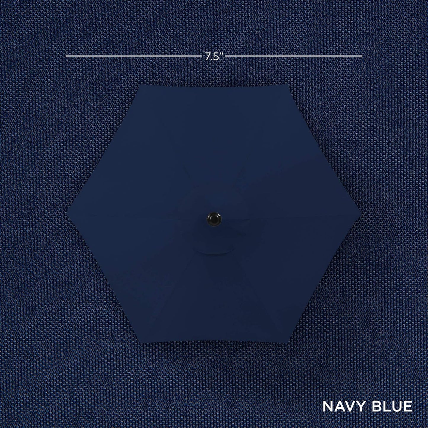 Best Choice Products 7.5Ft Solar Umbrella LED Lighted Patio Umbrella, Table Market Umbrella with Tilt and Crank, Outdoor Umbrella for Garden, Deck, Backyard, Pool and Beach - Navy Blue