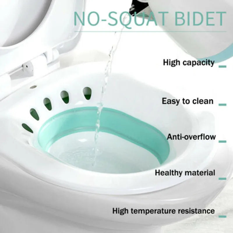 Durable over Elderly Postpartum Hemorrhoids Patient Toilet Tub Hip Basin Bidet New Vaginal Steaming Seat Bath
