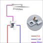 Wall Mount Rainfall Shower Faucet Set Chrome Concealed Bathroom Faucets System 16'' Head with Swivel Tub Spout Mixer Tap
