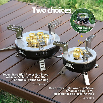 -207/-203 Outdoor Seven Star Stove Three Star Stove Portable Folding Gas Stove Fierce Stove