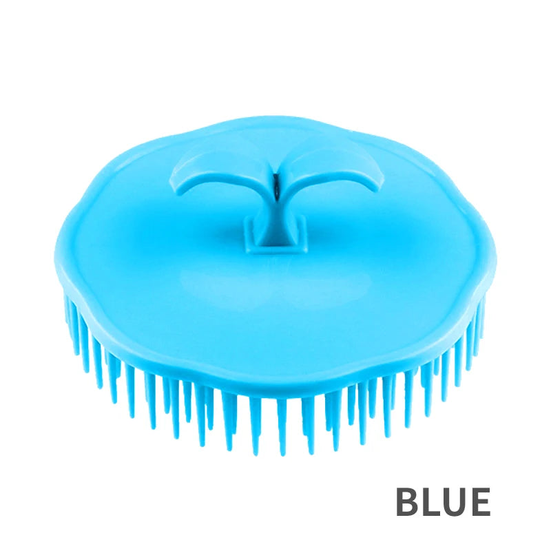 Head Massage Brush Soft Glue Shampoo Brush Bathroom Products Plastic Sanitary Comb Washing Hair Scalp Shower Body