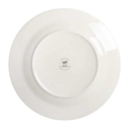Everyday round White Stoneware Dinnerware Set, 12-Piece