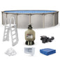Impressions 18' round X 48" Wall Above-Ground Swimming Pools, Full Start-Up Kit