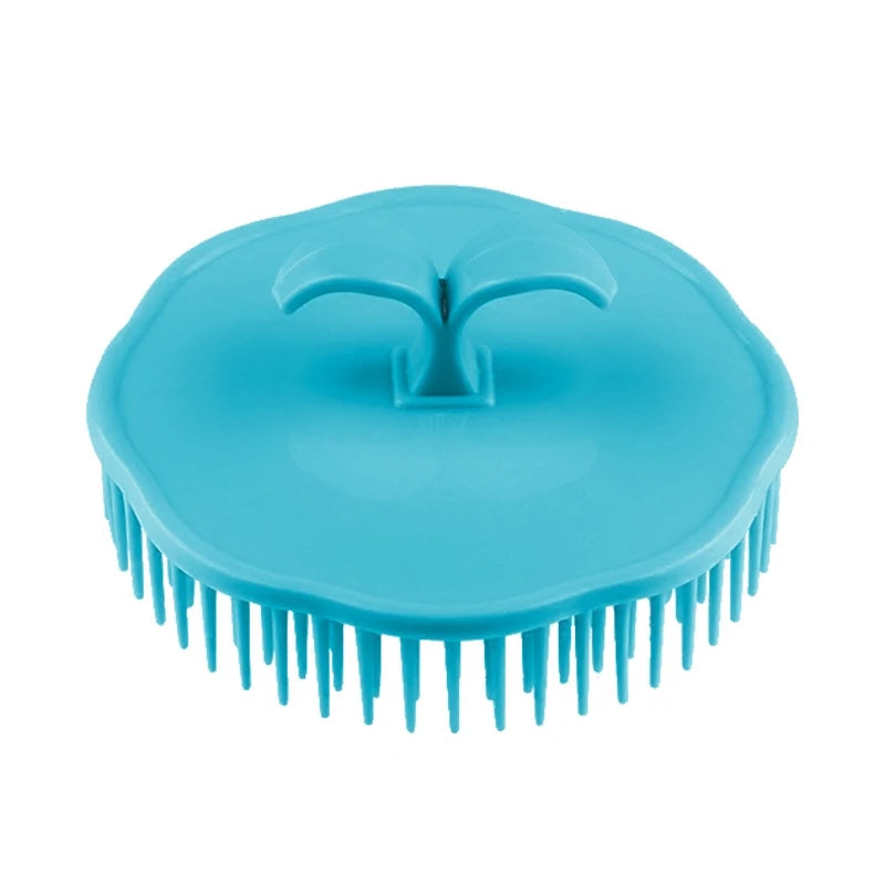 Head Massage Brush Soft Glue Shampoo Brush Bathroom Products Plastic Sanitary Comb Washing Hair Scalp Shower Body