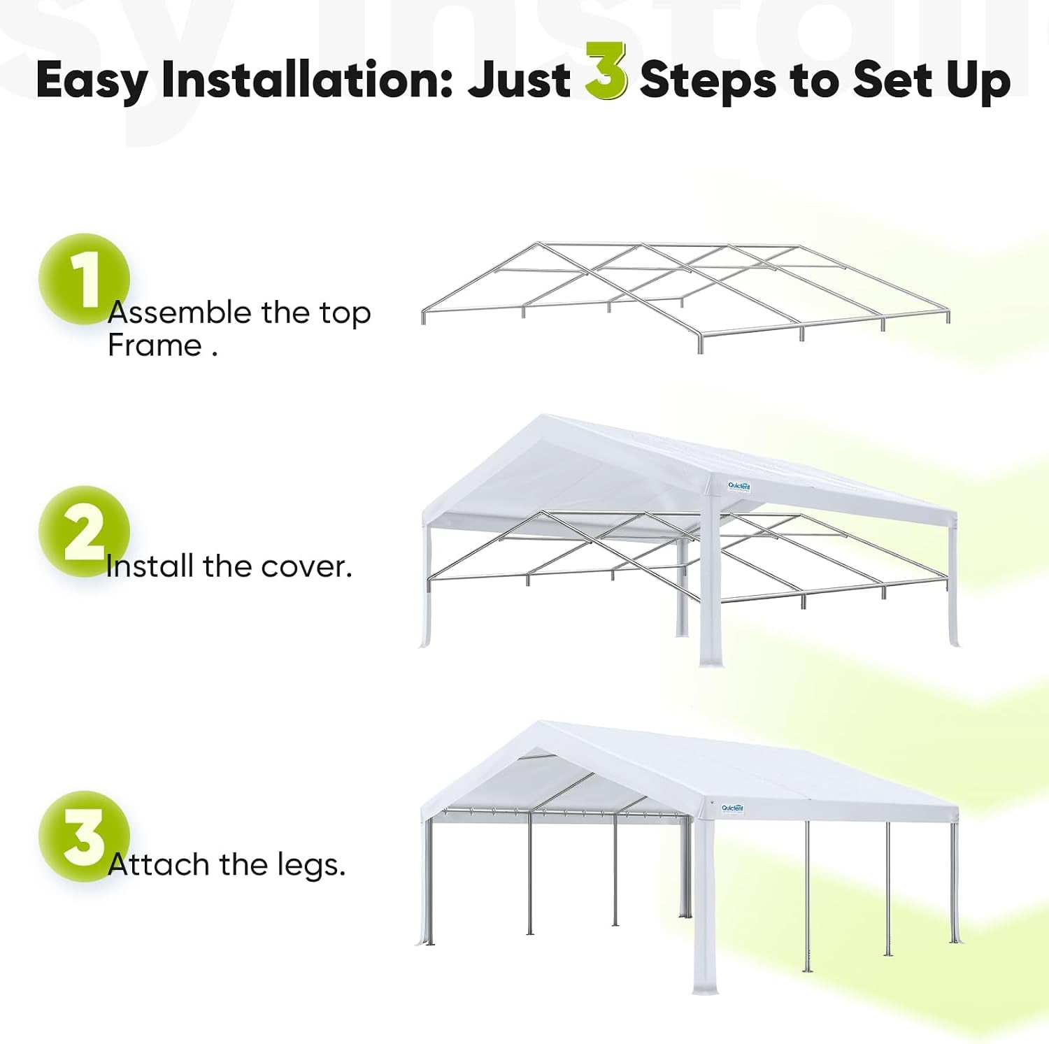 20X20Ft Heavy Duty Party Tent Outdoor Canopy with Mesh Windows | Side-Opening Screen Sidewalls, 1.5" Galvanized Steel Frame,160G PE Waterproof Canopy for Weddings, Parties & Events
