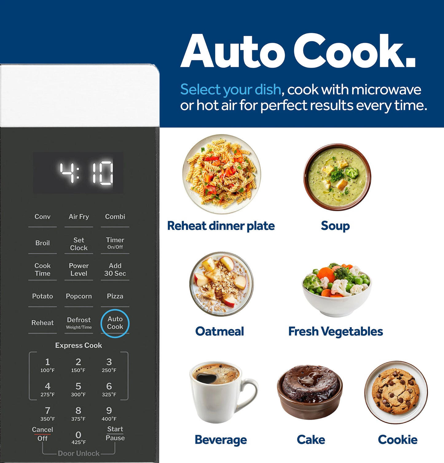 1.0-Cu Ft 1050 -Watt Air Fry Countertop Convection Microwave ( Stainless Steel )