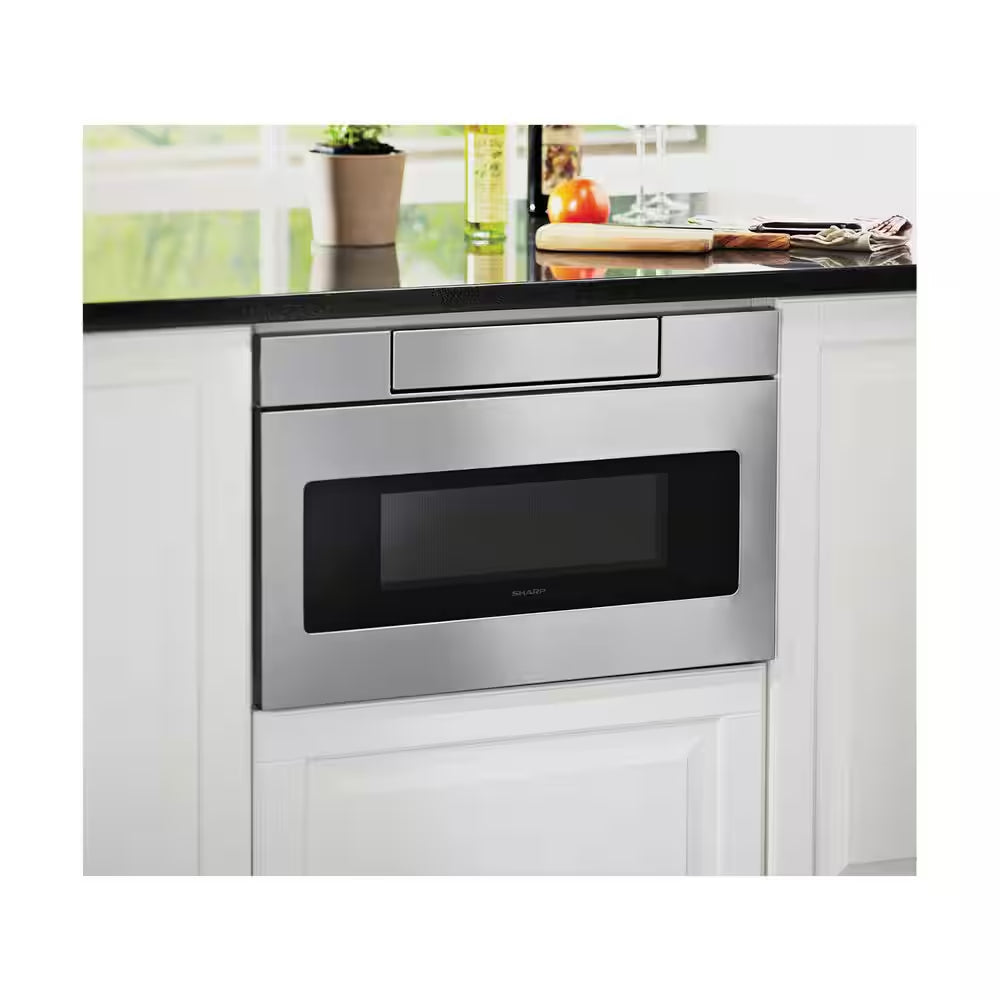 24 In. 1.2 Cu. Ft. Built-In Microwave Drawer with Concealed Controls in Stainless Steel Finish with Sensor Cooking
