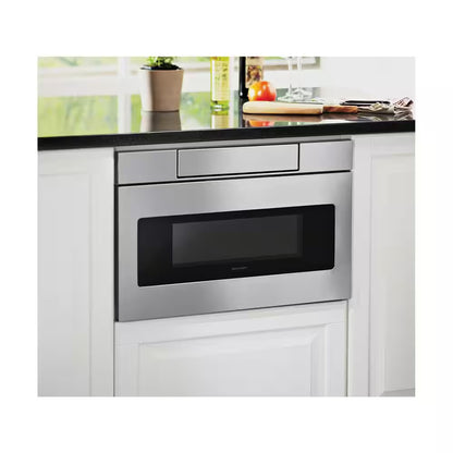24 In. 1.2 Cu. Ft. Built-In Microwave Drawer with Concealed Controls in Stainless Steel Finish with Sensor Cooking