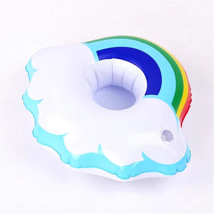 Inflatable Cup Holder Unicorn Flamingo Drink Holder Swimming Pool Float Bathing Pool Toy Party Decoration Bar Coasters