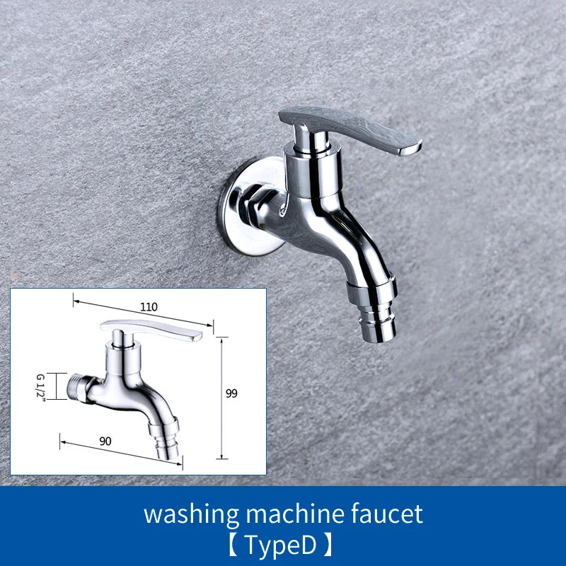 High Quality Outdoor Garden Faucet Tap Washing Machine Faucet Brass Kitchen Bathroom Sink Tap Mop Pool Water Taps