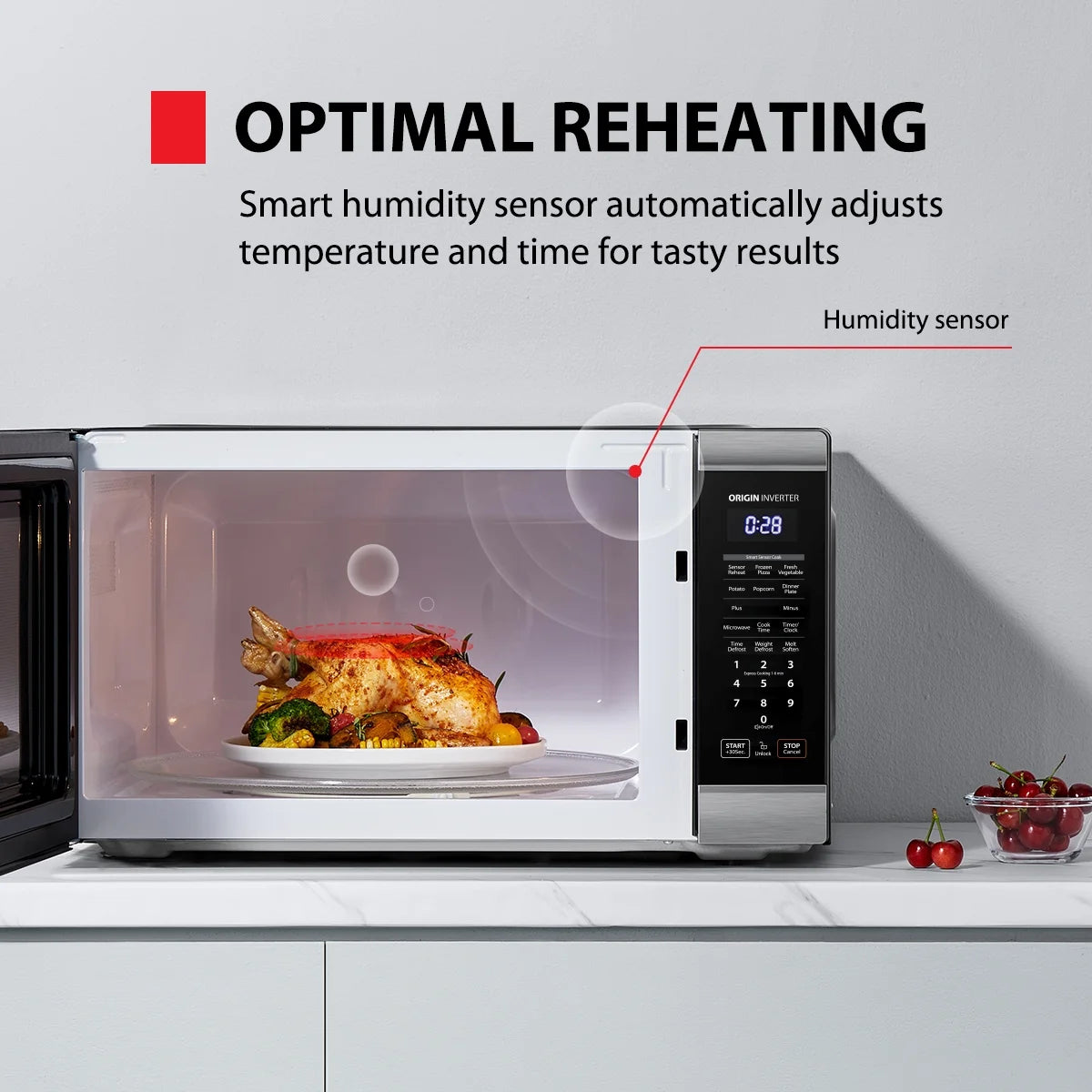 2.2 Cu. Ft. 24.4'' Microwave Oven in Stainless Steel