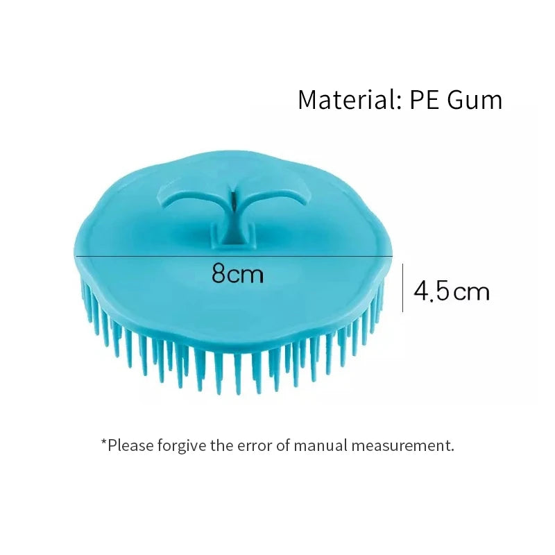 Head Massage Brush Soft Glue Shampoo Brush Bathroom Products Plastic Sanitary Comb Washing Hair Scalp Shower Body