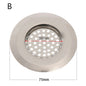 2PCS Strainer Bath Basin Drain Hair Clean up Mesh Trap Filter Kitchen Sink with Large Wide Rim Catcher Cover Cap Plug Wholesale