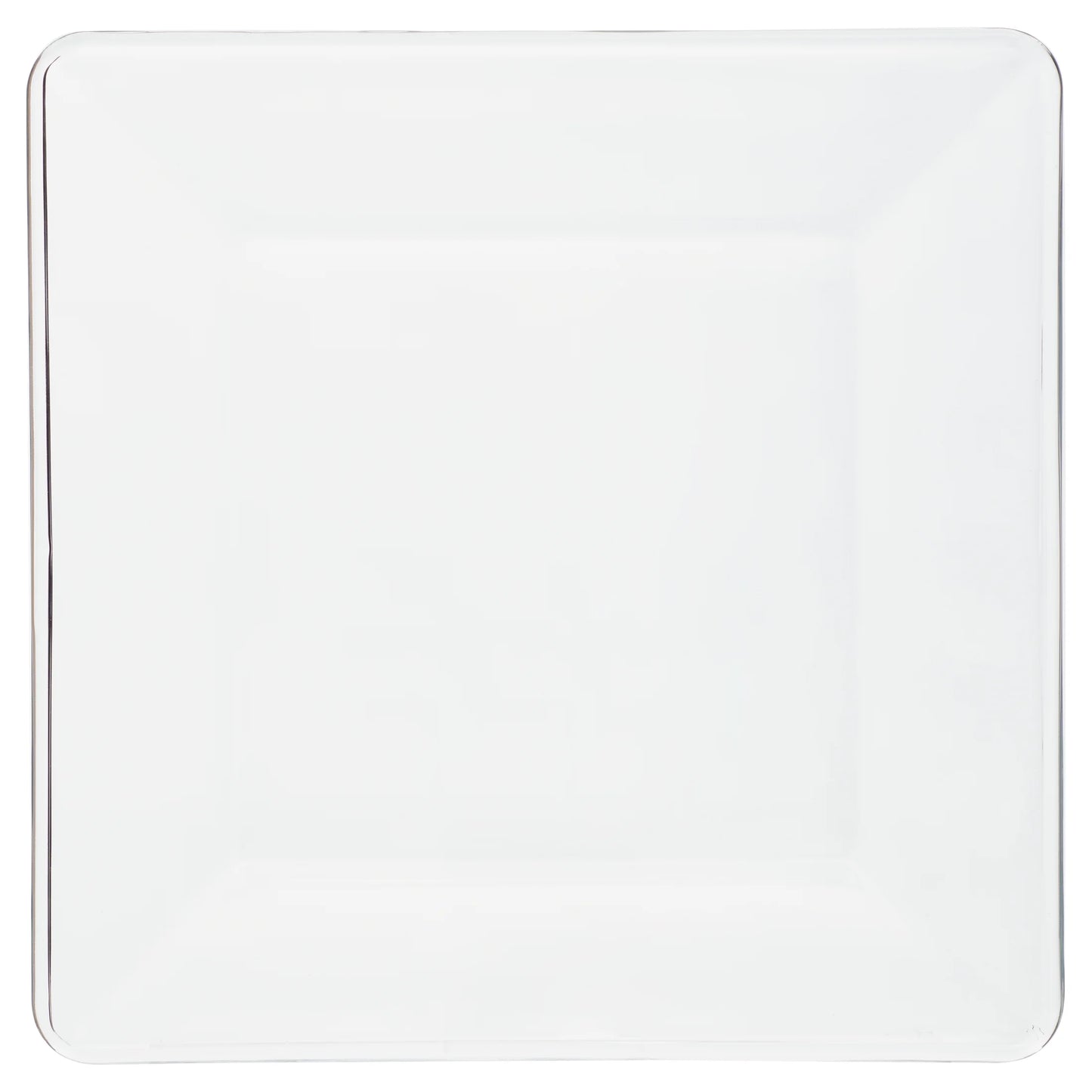 12-Piece Square Clear Glass Dinnerware Set