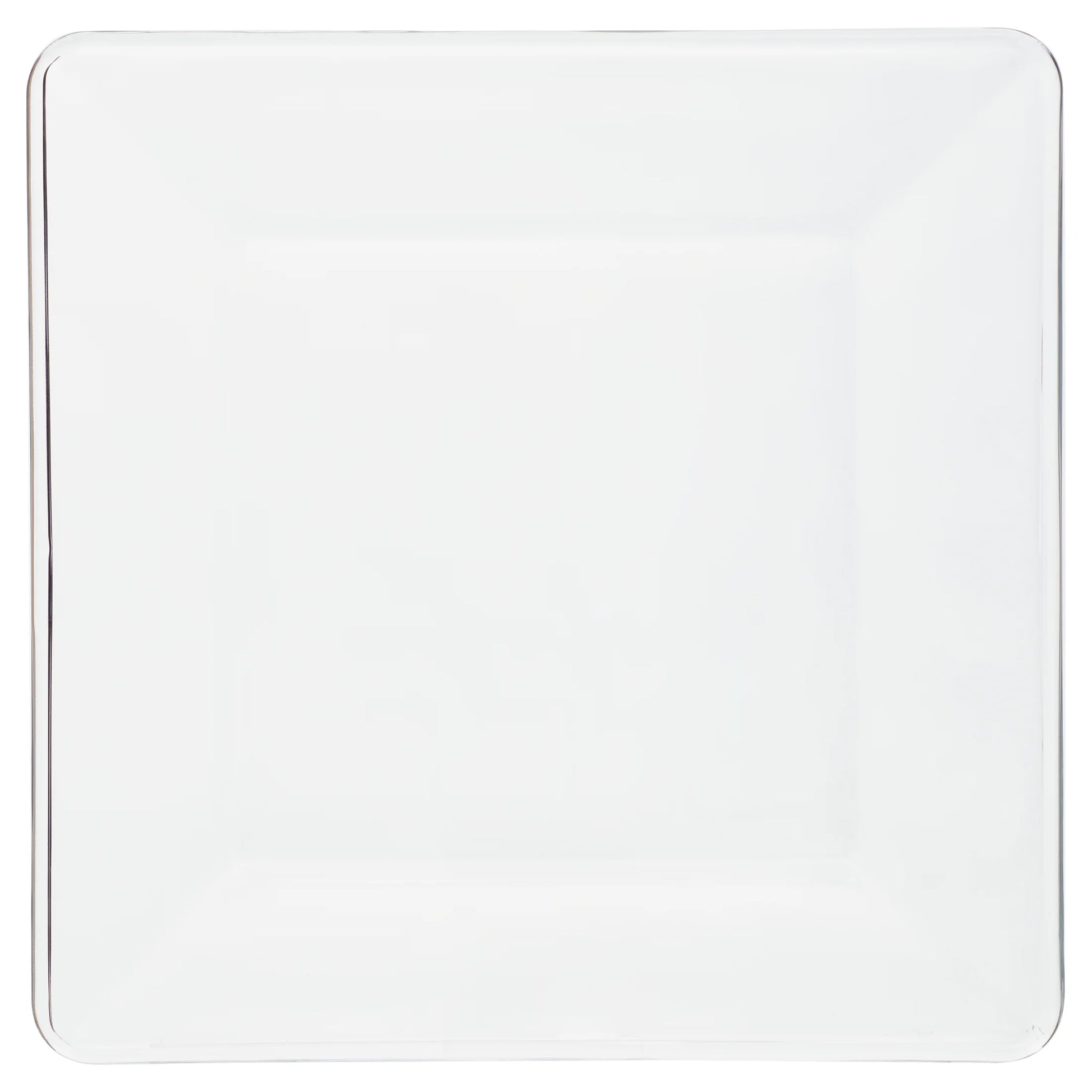 12-Piece Square Clear Glass Dinnerware Set