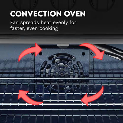 48 In. Vista Collection 6.6 Cu. Ft. Double Oven Gas Range, 8-Burners, LED Panel, Cast Iron Grates, Stainless Steel