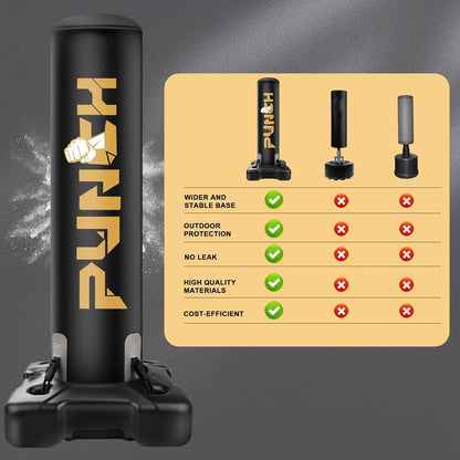 Freestanding Punching Bag | Heavy Boxing Bag with Stand Kickboxing Bag Heavy Boxing Base for Training