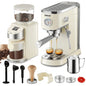 20 Bar Espresso Machine & Burr Grinder Combo, 35 Precise Grind Settings, Professional Automatic Coffee Maker, Perfect Gift for Coffee Lovers